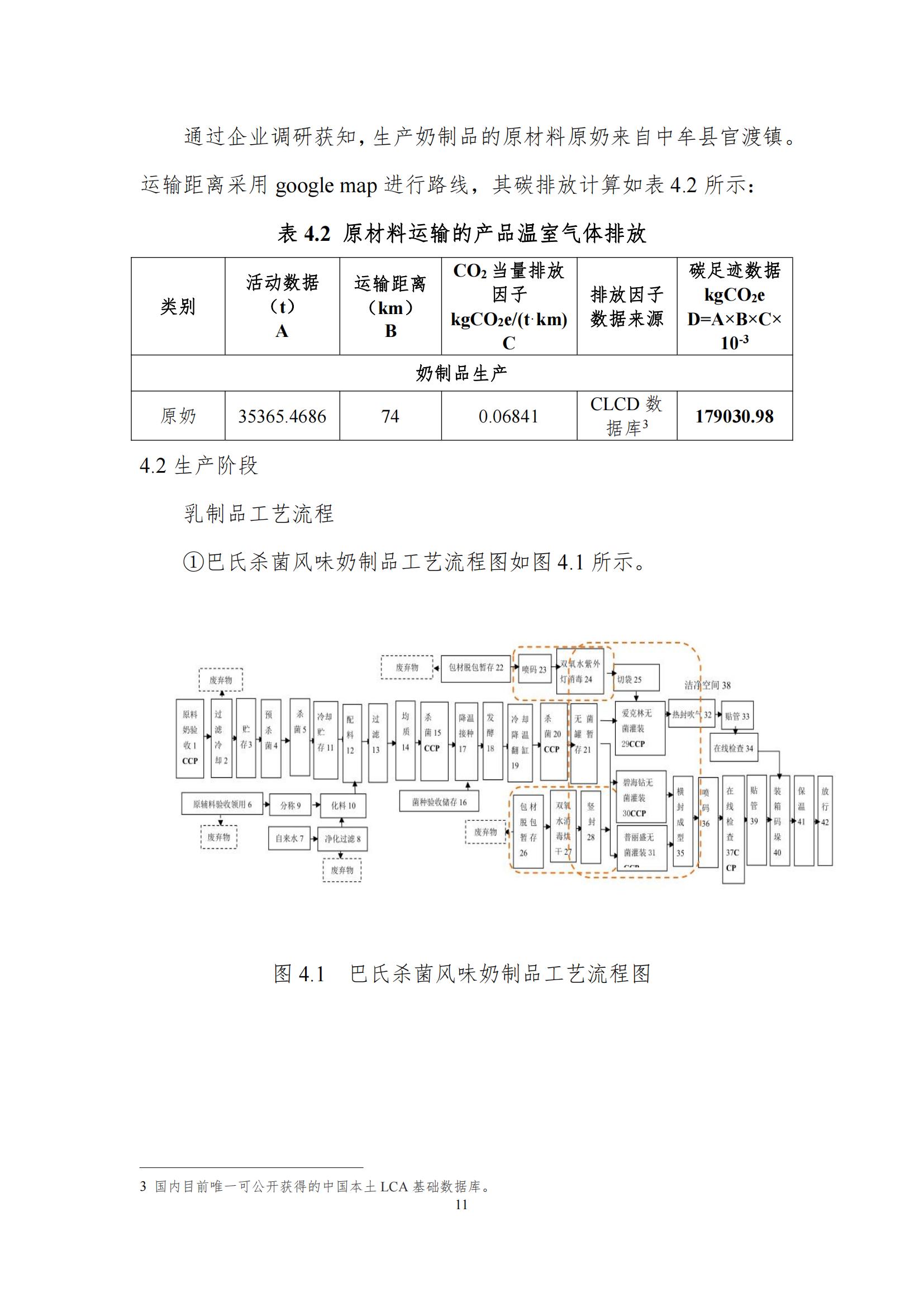《郑州中欧（中国）乳制品有限公司产品碳足迹报告》公示