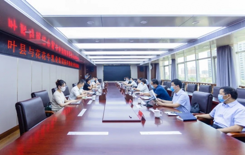 健康河南·振兴奶业｜叶县与中欧（中国）乳业集团举行合作洽谈会